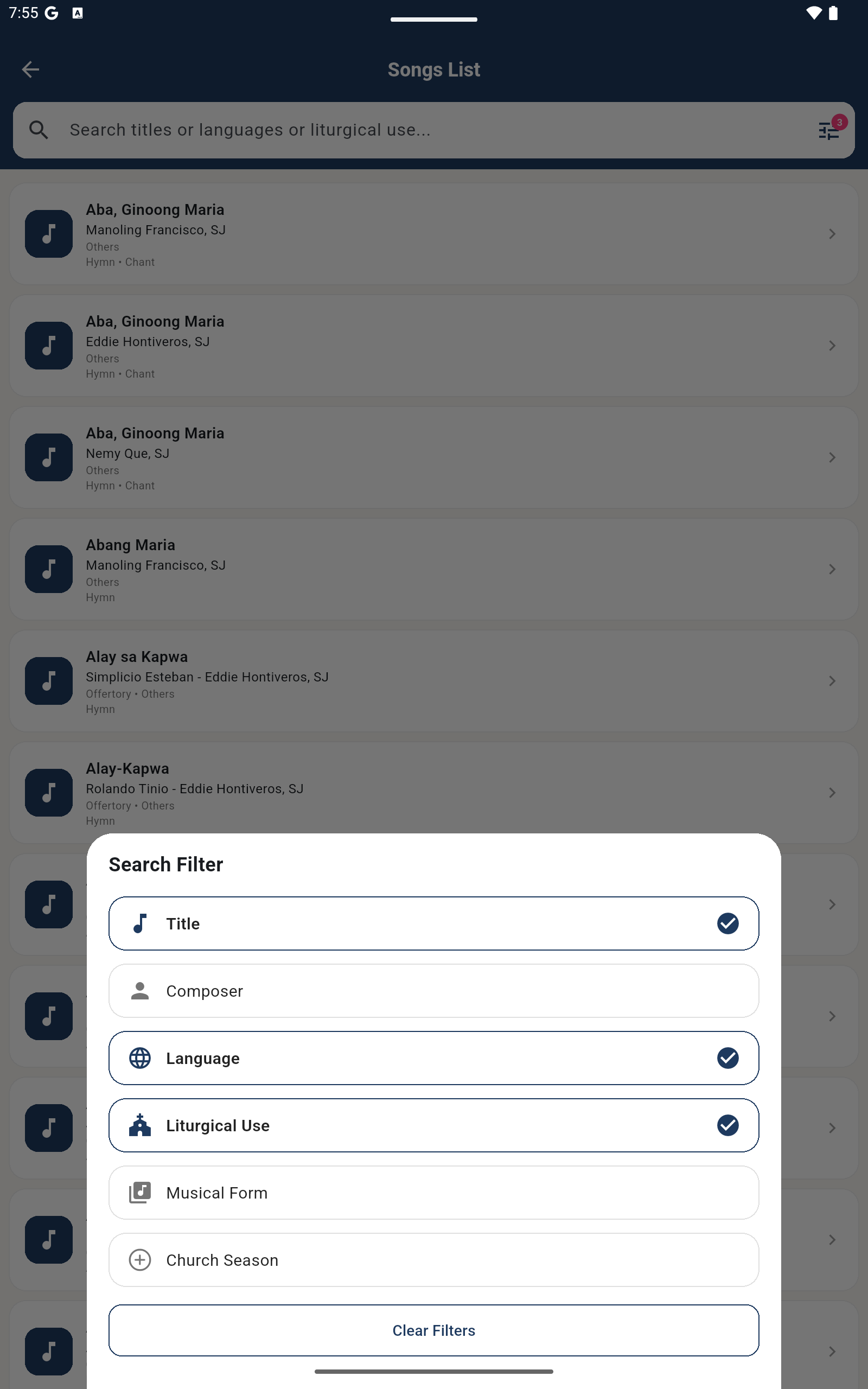 Catholic Songbook PH tablet screenshot 8